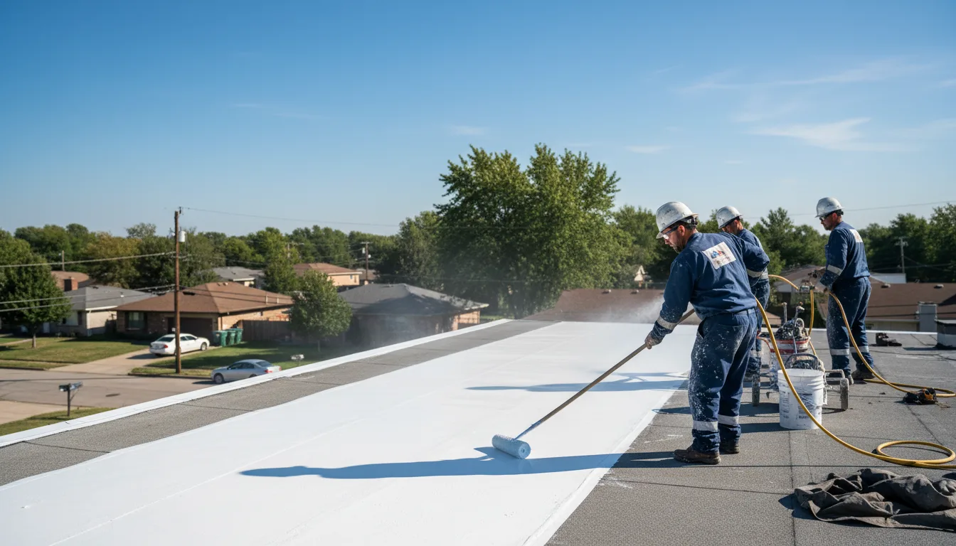 Commercial roof coating in New London, WI near me